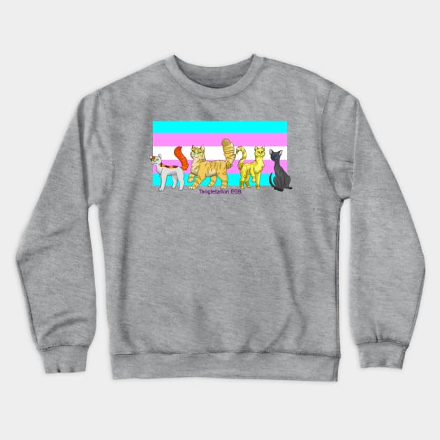 Trans Warrior Cats Crewneck Sweatshirt by TangletallonMeow